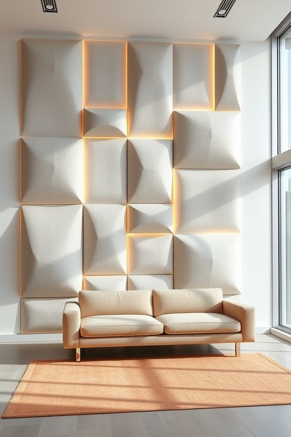 acoustic panels with lighting