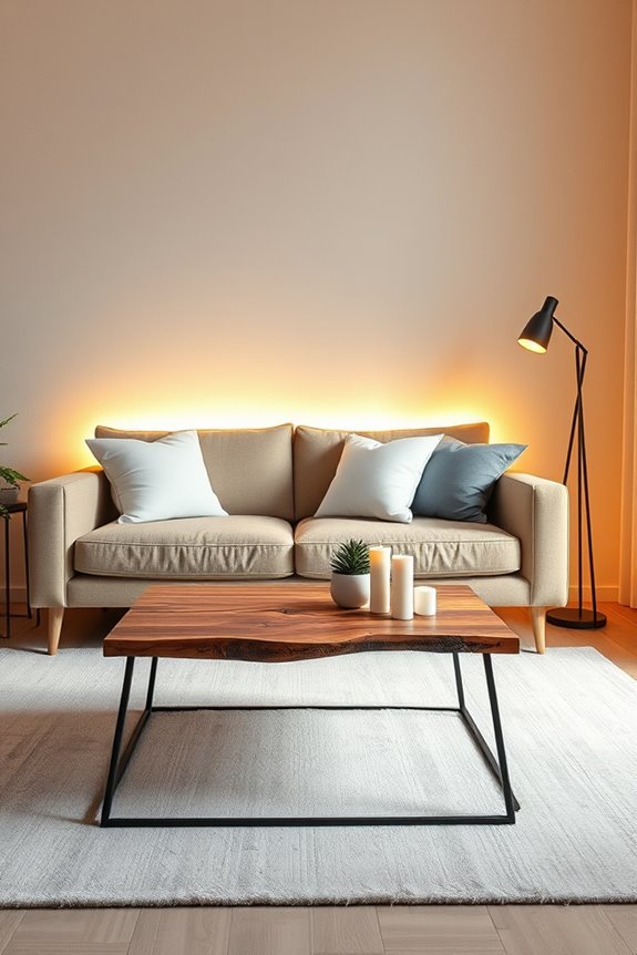 ambient led lighting installation