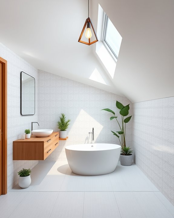 angled mirrors enhance space
