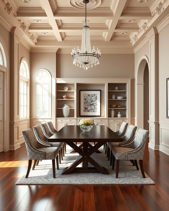 architectural details enhance dining