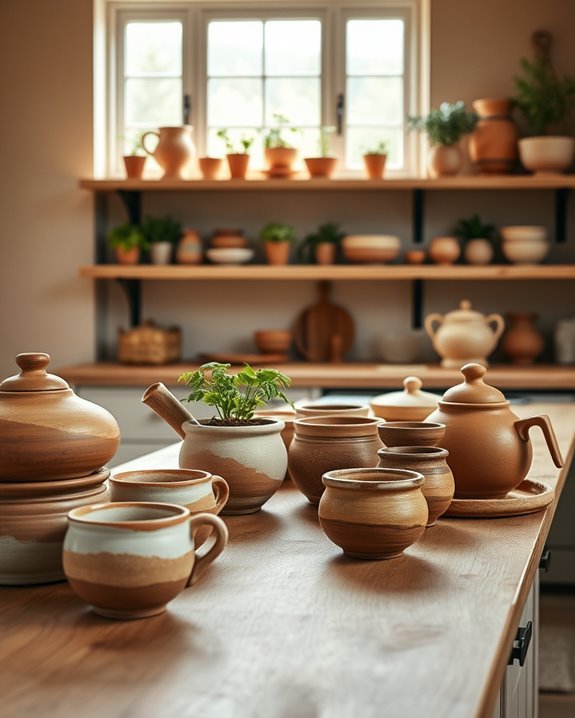 artisanal pottery enhances kitchens