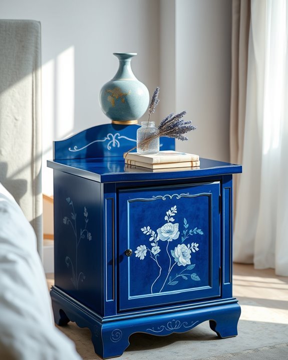 artistic blue table design