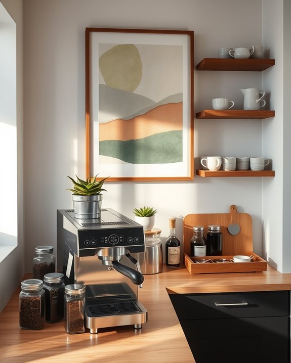 artistic coffee bar enhancements