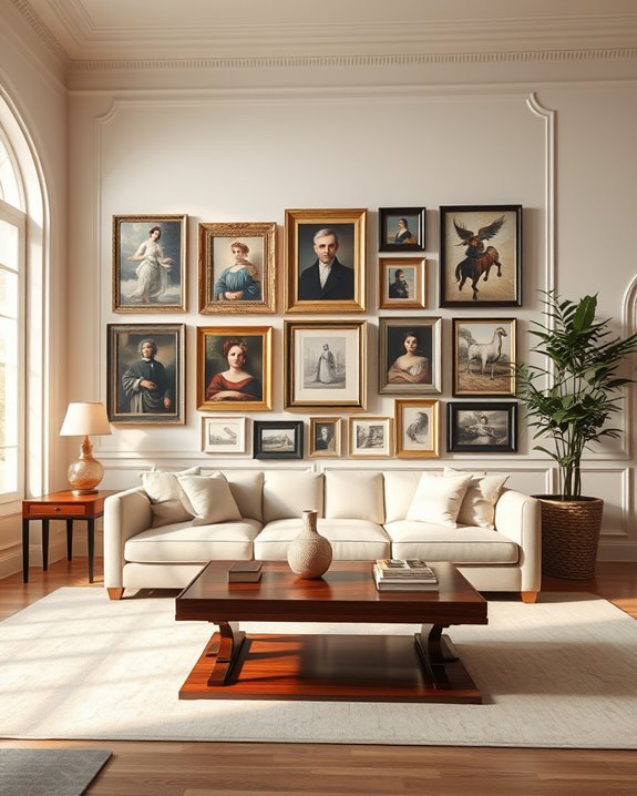artistic framing enhances interiors