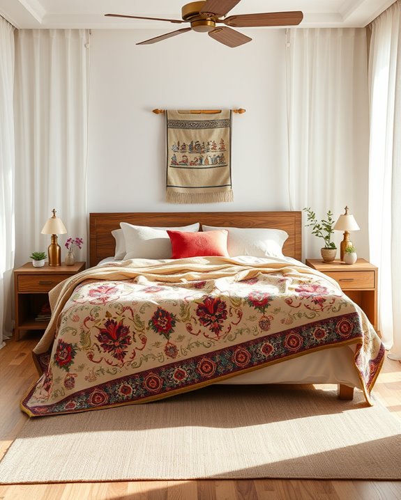 artistic sustainable bedspreads charm