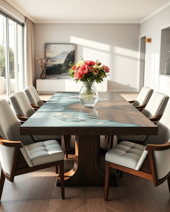artistic table surface design