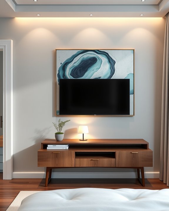 artistic tv wall integration