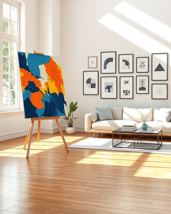 artistic wall displays showcased