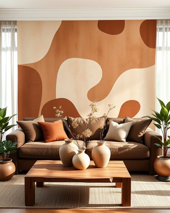 artistic warm wall murals