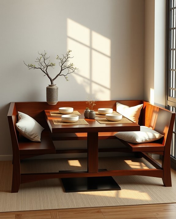 asian inspired low seating