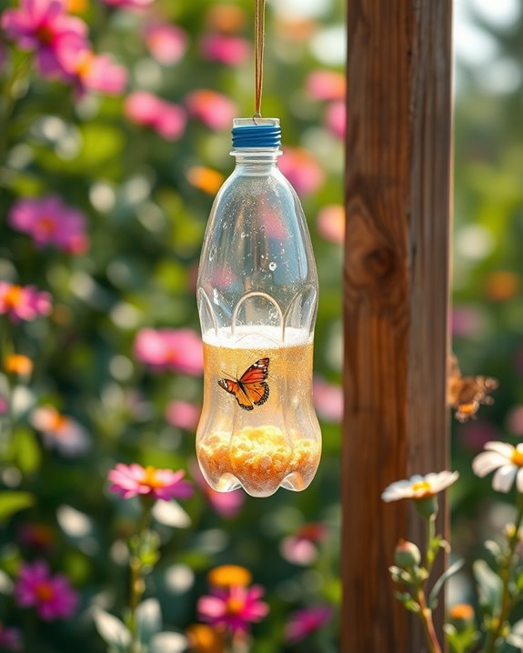 attract butterflies with feeder