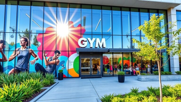 attractive gym exterior designs
