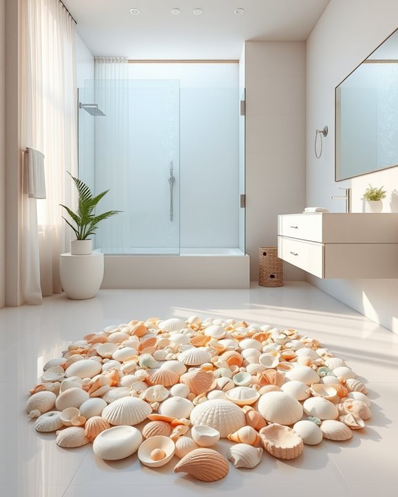 beachy vibe bathroom mats