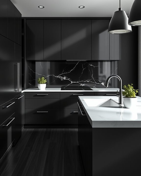 black and white elegance