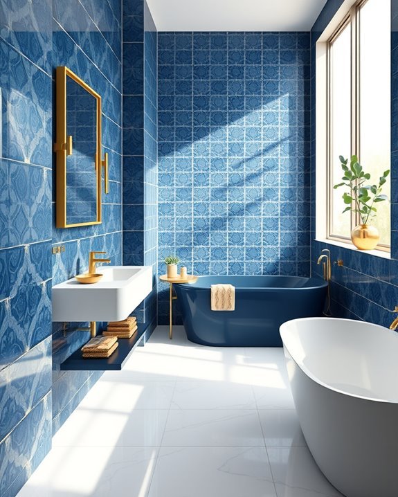 blue and gold elegance