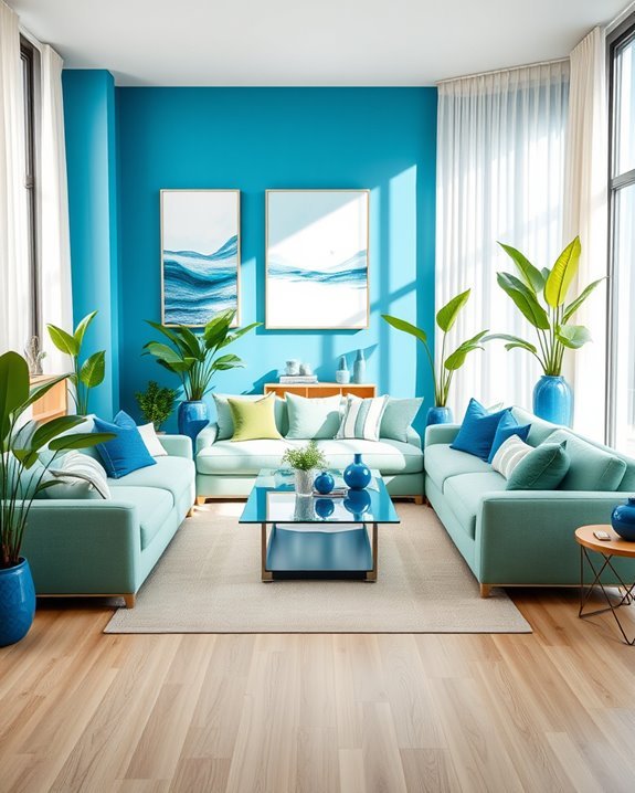 blue green color harmony