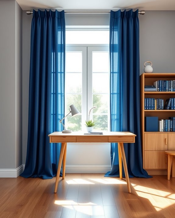 blue window treatment styles
