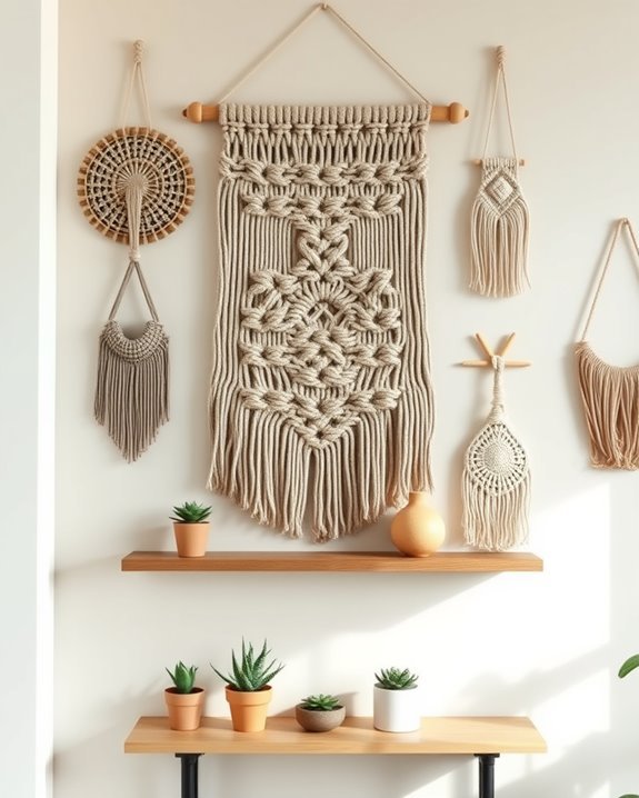 bohemian textured wall decor