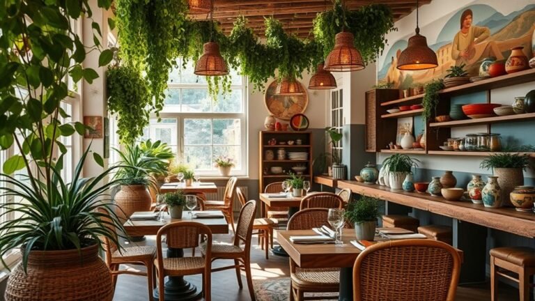 boho inspired restaurant decor ideas