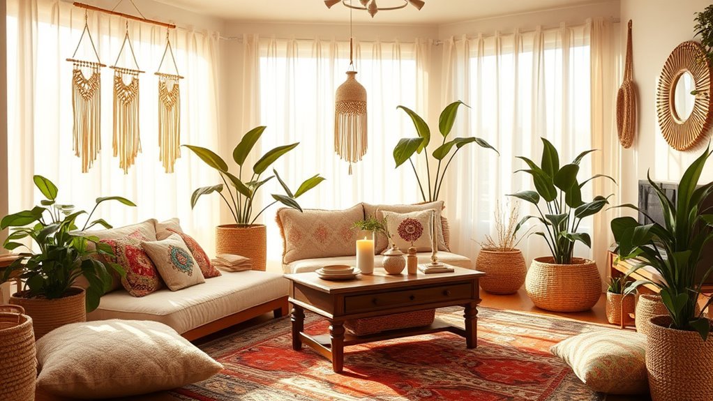 boho living room inspiration