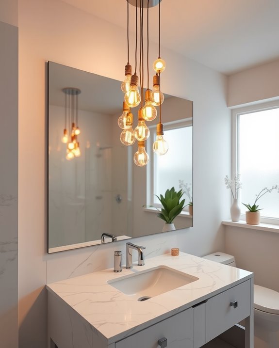 bold artistic bulb arrangements