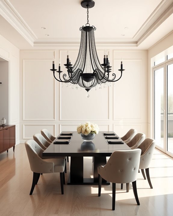 bold artistic chandelier statement