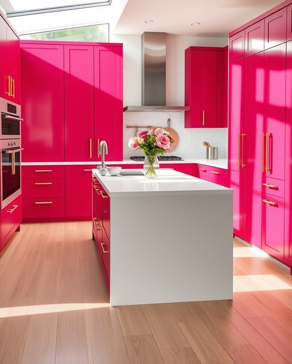 bold berry kitchen design
