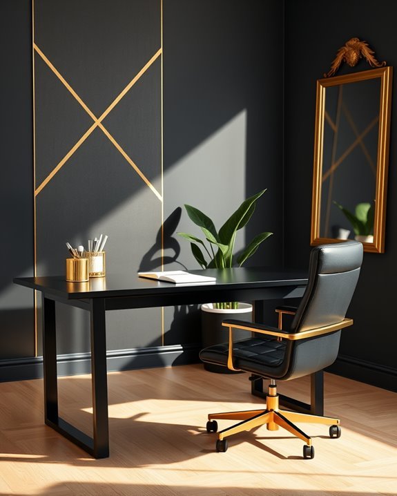 bold black and gold