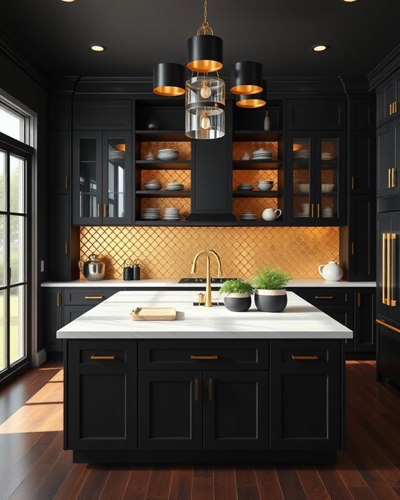 bold black and gold