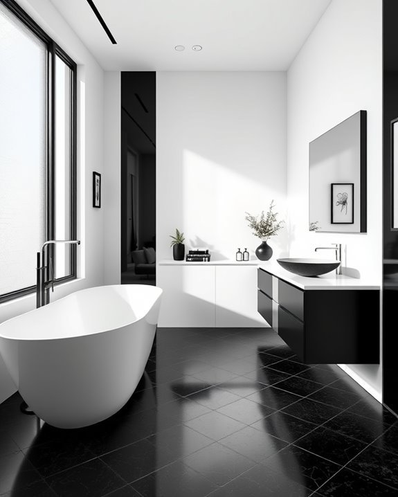 bold black and white elegance
