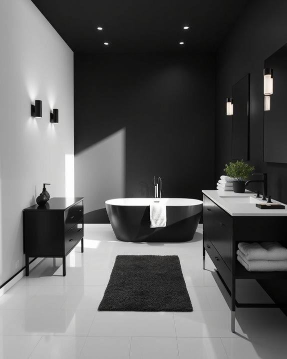 bold black sconces elevate decor