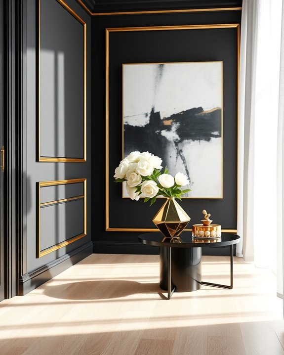 bold black wall borders
