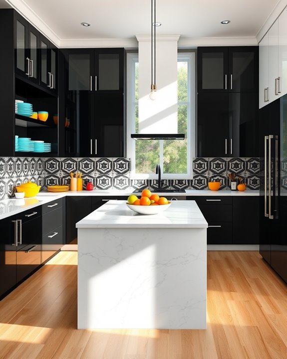 bold black white color