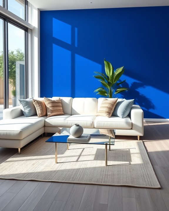 bold cobalt blue transformation