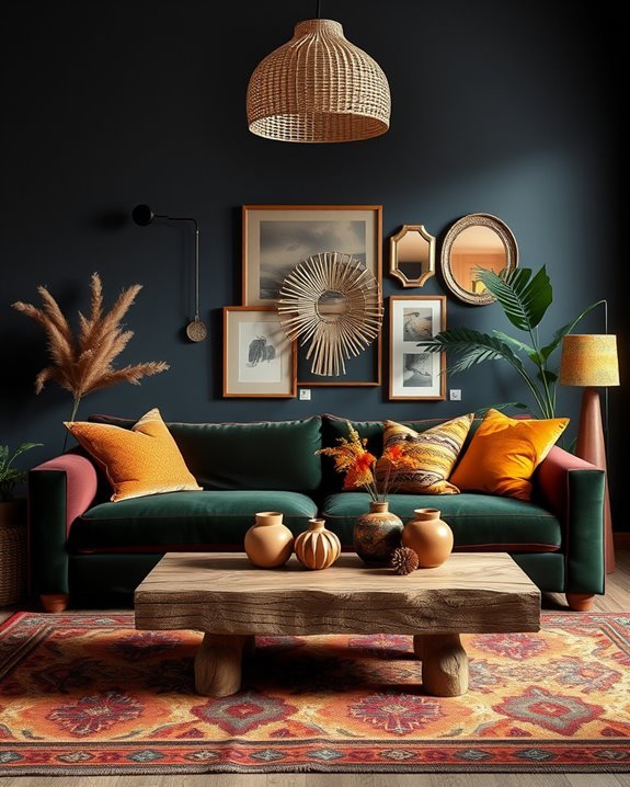 bold color accents enhance