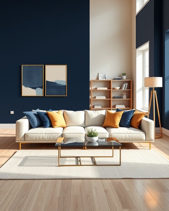 bold color combinations enhance interiors