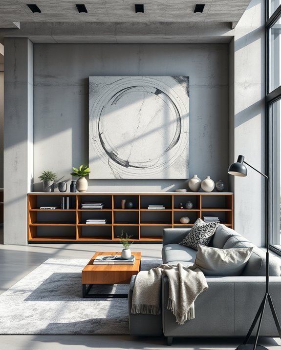 bold concrete art installations