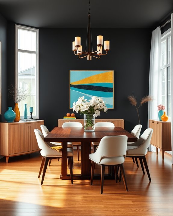 bold dark paint accents