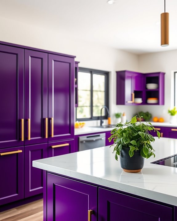 bold deep purple elegance