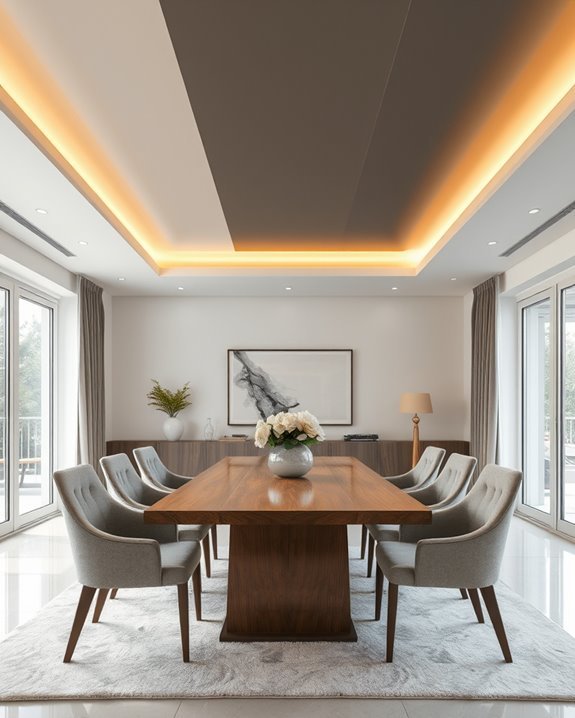 bold dual tone ceiling design