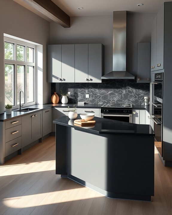 bold grey and black design