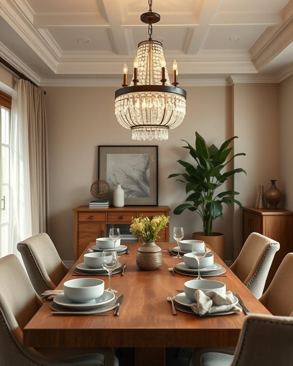 bold lighting enhances ambiance