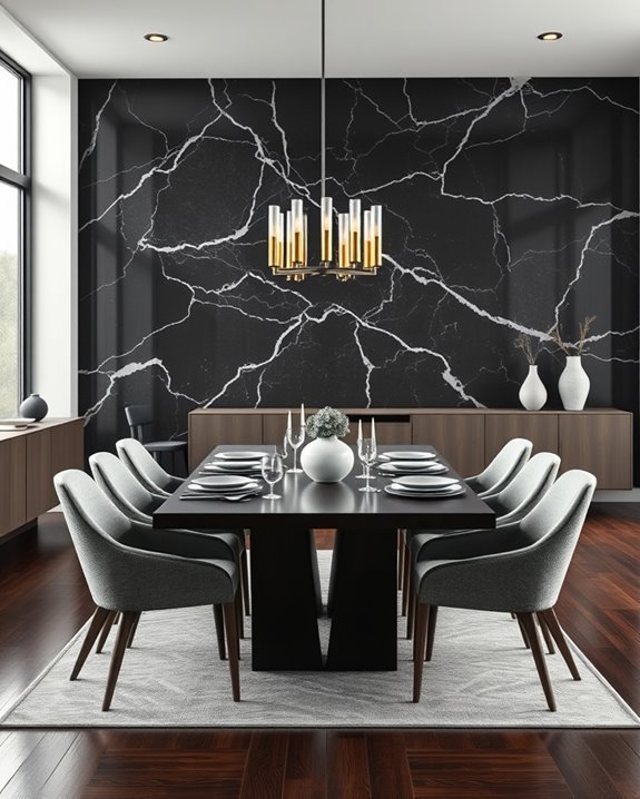 bold marble balanced design