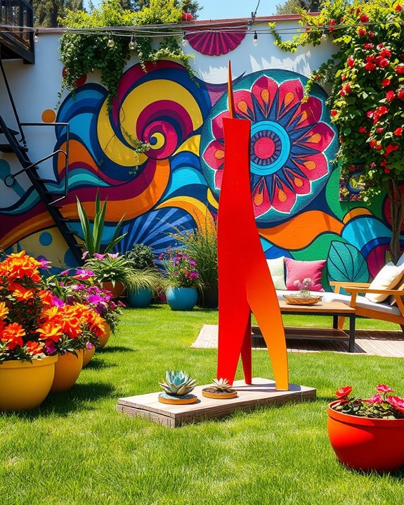bold outdoor art transformation