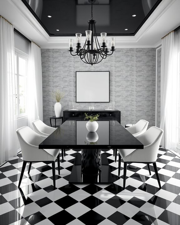 bold timeless checkerboard elegance