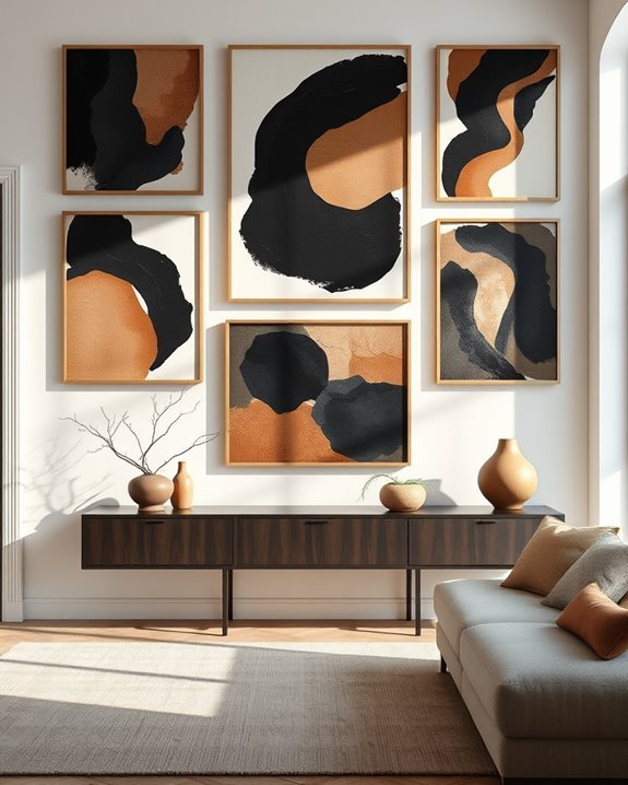 bold vibrant abstract compositions