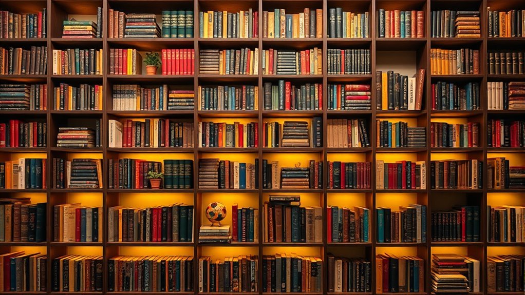 bookshelf wallpaper design ideas