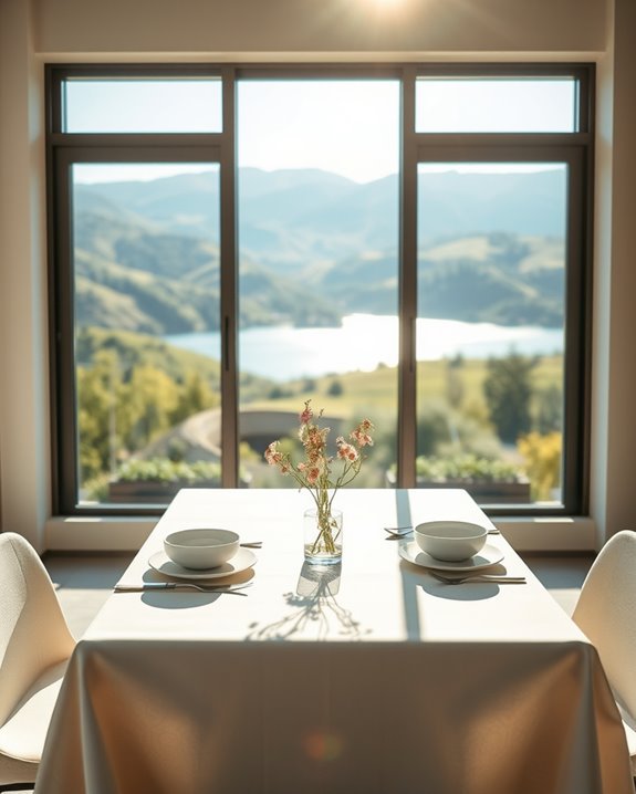 breakfast with scenic views