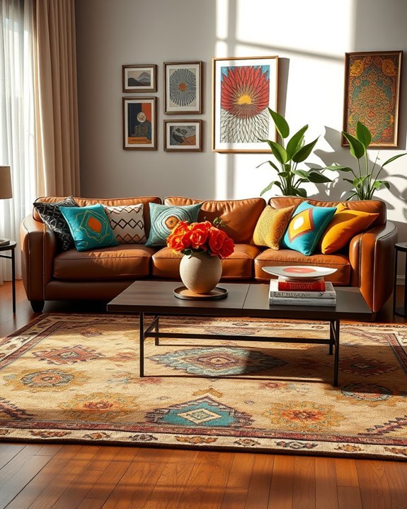 brown and bold patterns