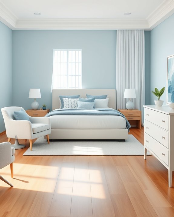 calming blue bedroom sanctuary